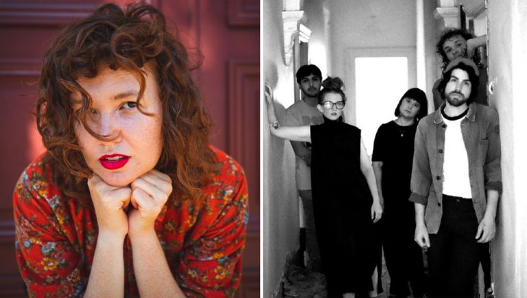 Two panel image of Alice Cotton and Placement, two of community radio’s Australian music picks