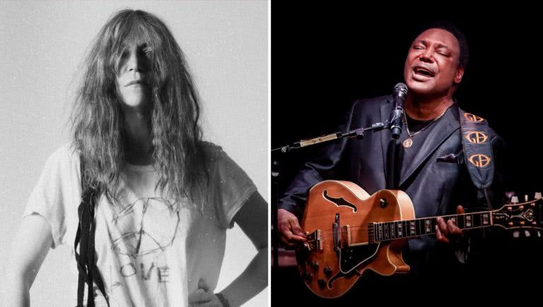 2 panel image of Bluesfest artists Patti Smith and George Benson
