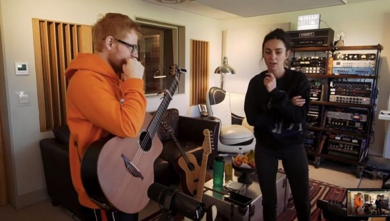 Amy Shark released footage of her working alongside Ed Sheeran for new song