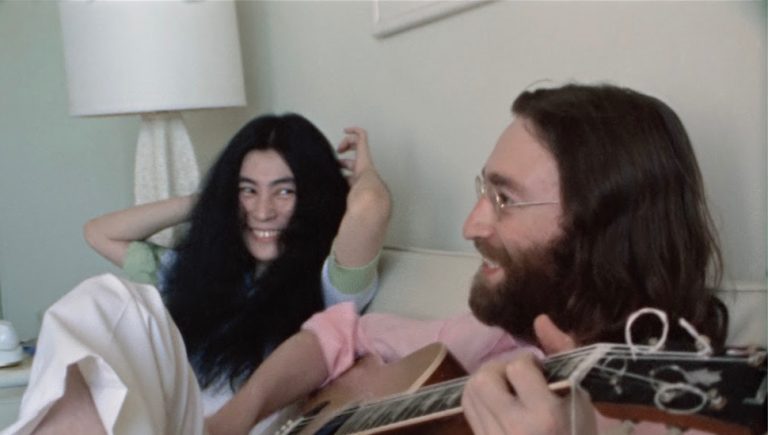 John Lennon and Yoko Ono 'Give Peace A Chance' demo