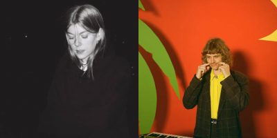 Two panel image of Juice Webster and Tim Ayre, two of community radio’s Australian music picks