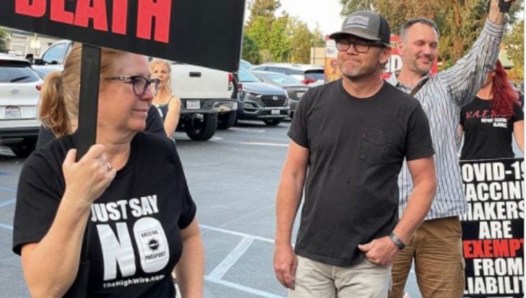Anti-vax 80s actor Ricky Schroder protests Foo Fighters concert