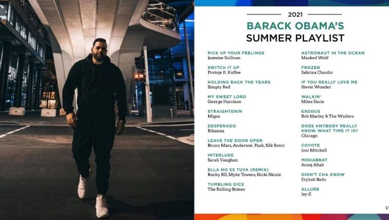 Masked Wolf had featured on a summer playlist by Barrack Obama