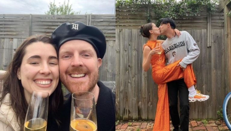 Grace from Confidence Man is engaged to Sam of Jungle Giants