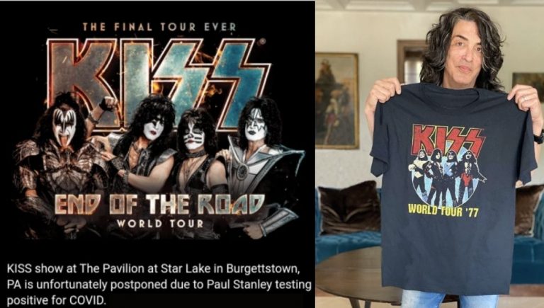 Paul Stanley from KISS has contracted COVID and cancelled an upcoming show