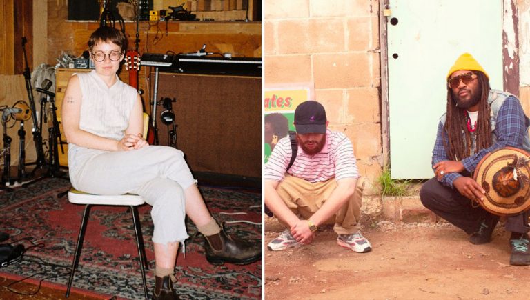 Two panel image of Ruby Gill and SO.Crates, two of community radio’s Australian music picks