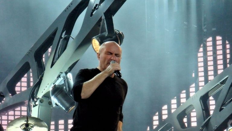 Phil Collins took part in the first show of the Genesis tour, but performed from a chair