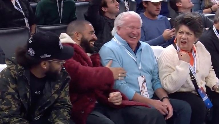 Drake really enjoyed an older couple not recognising him at NBA game