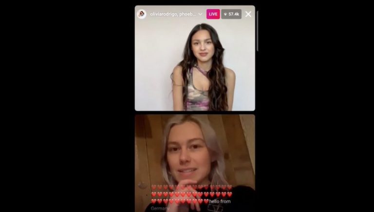 Watch Phoebe Bridgers and Olivia Rodrigo host a joint Instagram Live chat