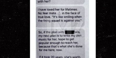 Text messages obtained by TMZ regarding a restraining order from Lana Del Rey 2