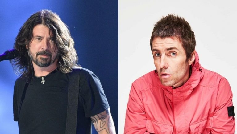 Liam Gallagher and Dave Grohl