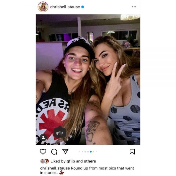 G Flip and Chrishell in an IG post together