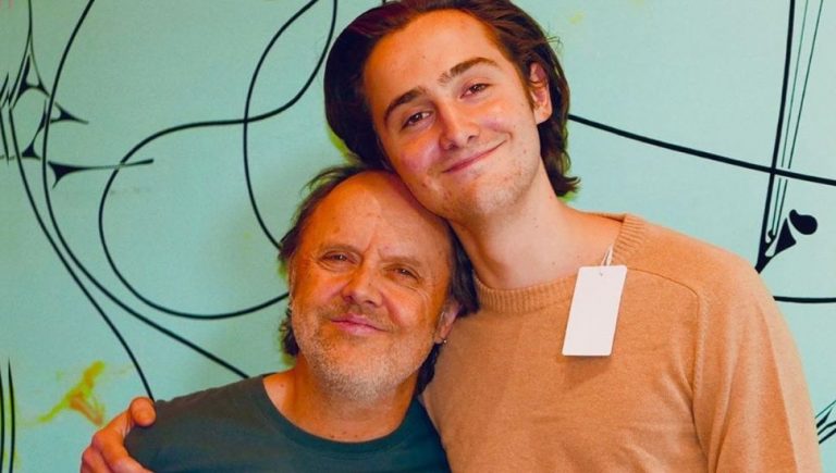 Lars Ulrich and son Layne