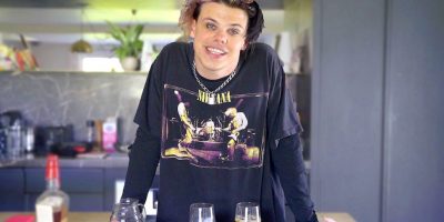 Yungblud downed a shot of whiskey
