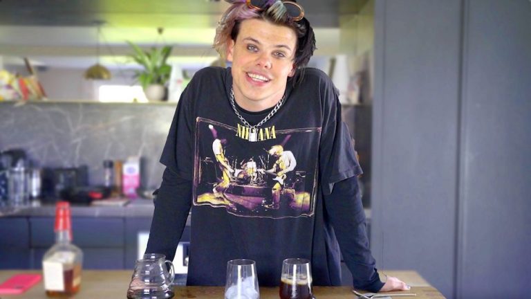 Yungblud downed a shot of whiskey