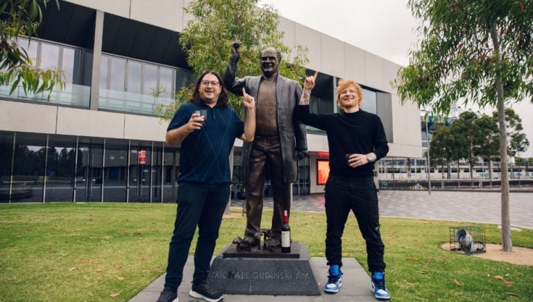 Ed Sheeran pays special tribute to Michael Gudinski in Melbourne
