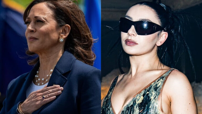 Kamala Harris and Charli XCX