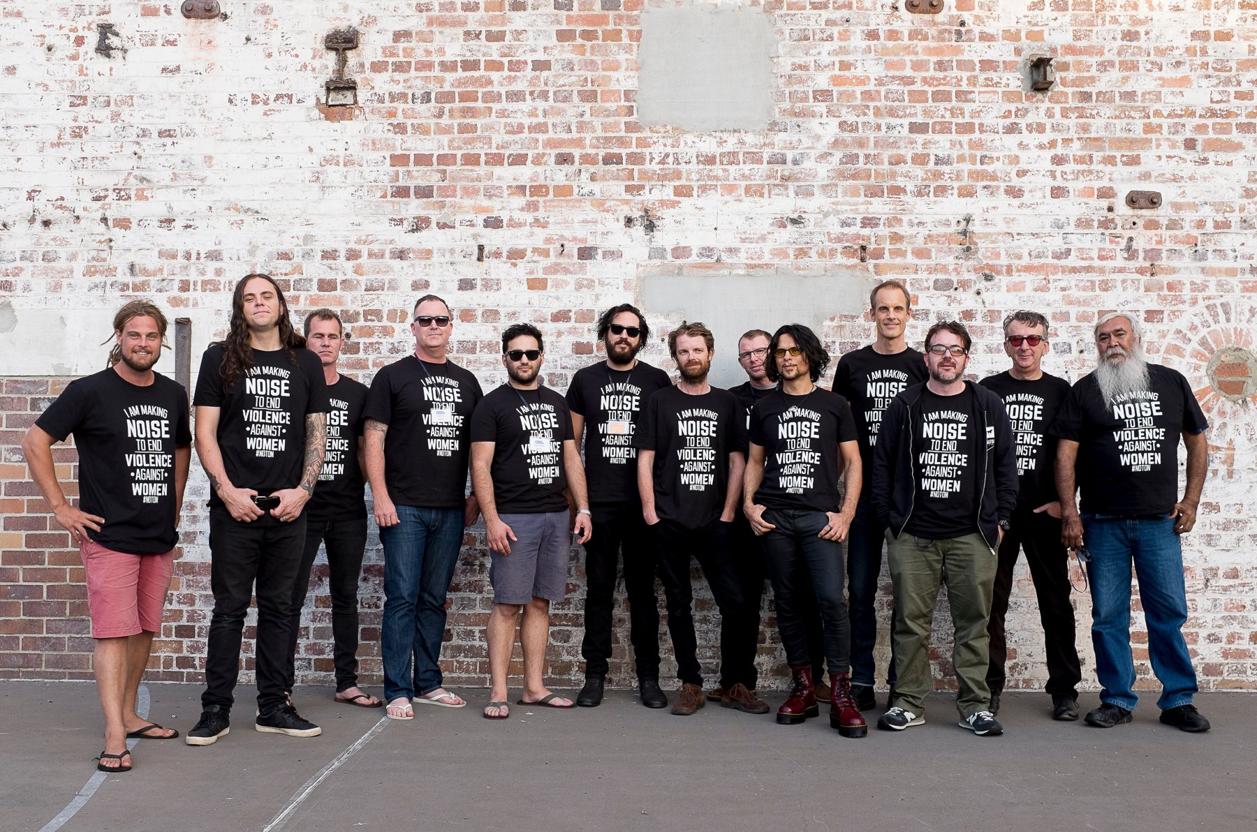 Brisbane musos come together to show violence against women is #NotOn