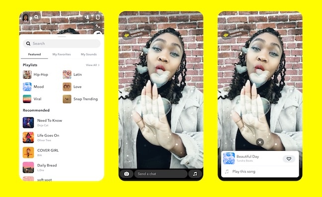 Snapchat signs global AR licensing deal with Sony Music