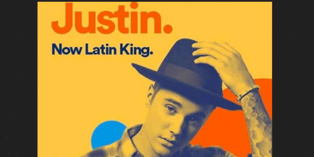 Spotify publish, then quickly pull, advert declaring Justin Bieber a “Latin King”