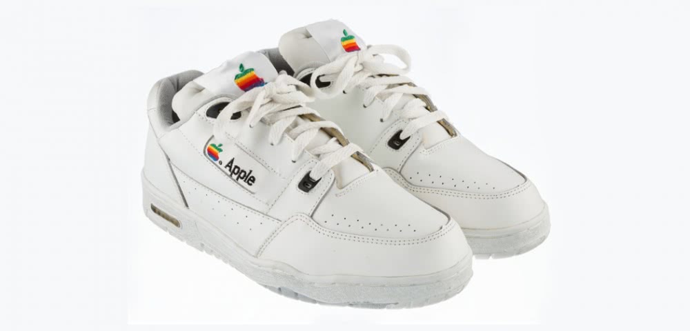 Apple-branded sneakers from early ’90s go to auction, Pandora share price sinks, and more