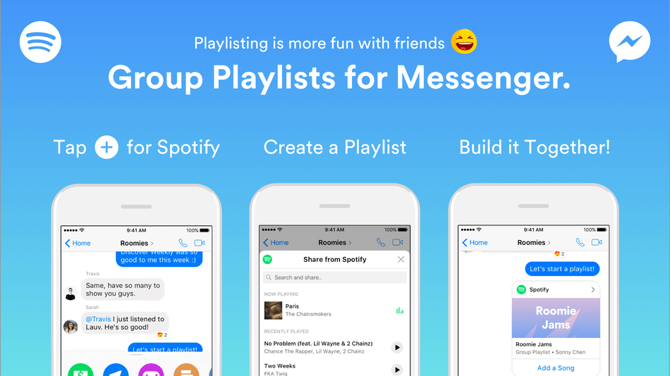 You can now build Spotify playlists on Facebook
