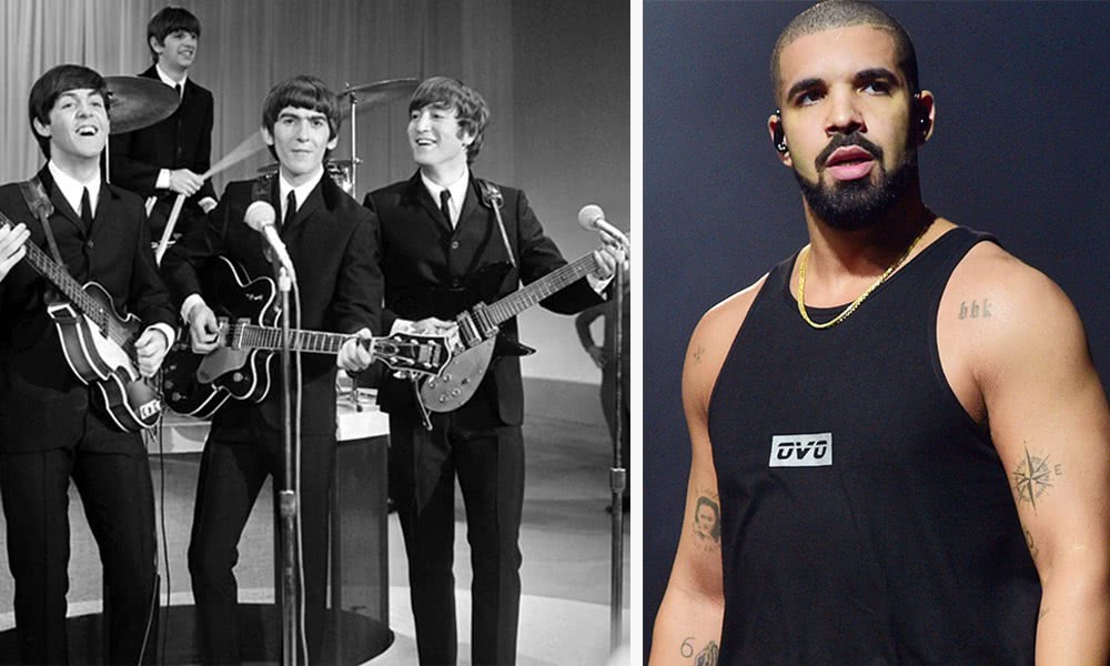 Drake has topped a Beatles chart record they’ve held for 50 years