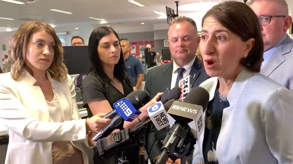 Gladys Berejiklian has responded to the cancellation of Mountain Sounds