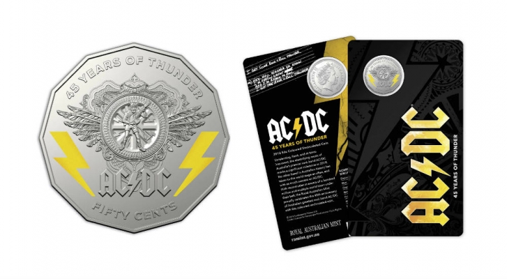 Royal Mint celebrates AC/DC’s 45th anniversary with special edition coins