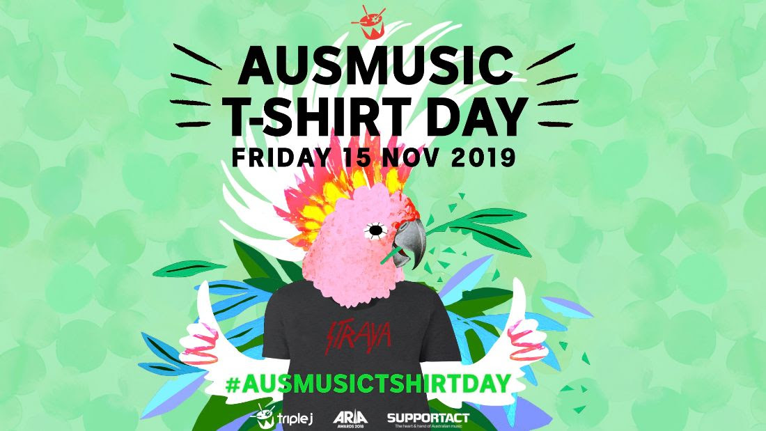 Support Act & triple j announce return of Ausmusic T-Shirt Day