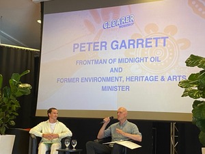 Barron Hanson and Peter Garrett at Clearer Workshop 2023