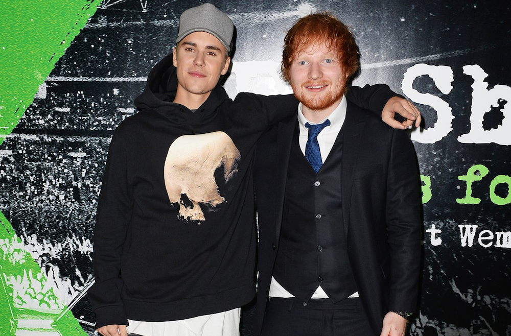 Commercial powerhouses Ed Sheeran & Justin Bieber stroll to Most Added victory