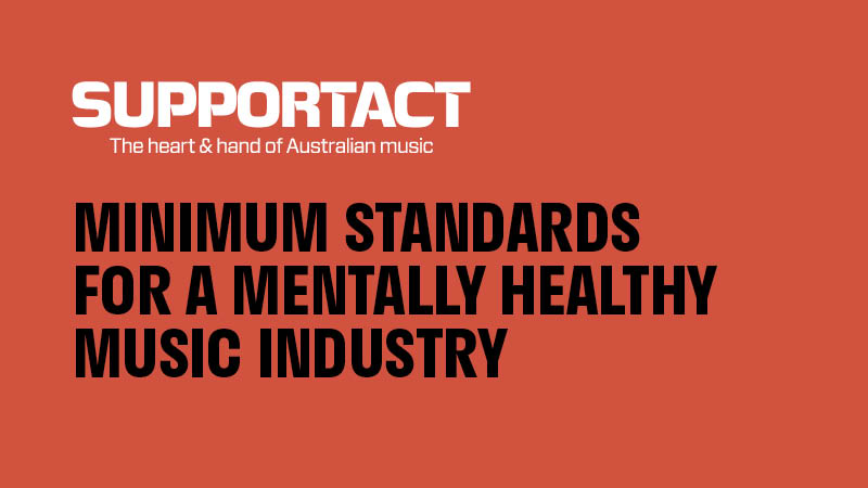 ‘Minimum Standards For a Mentally Healthy Music Industry’ Unveiled
