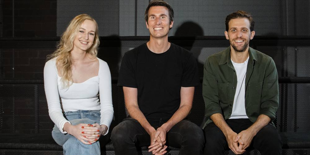 From left to right: Emily Casey, Jaddan Comerford, Anthony Zaccaria, founders of Side Stage Ventures