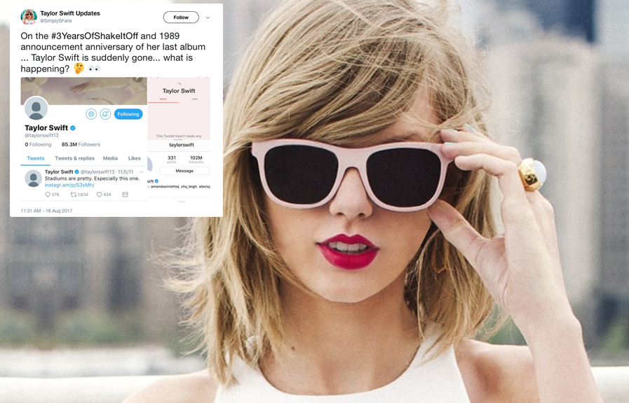 Taylor Swift named Most Influential on Twitter (but only tweeted 13 times this year)