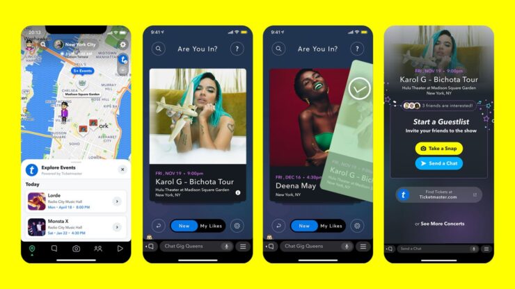 Ticketmaster partners with Snapchat to match users with live events