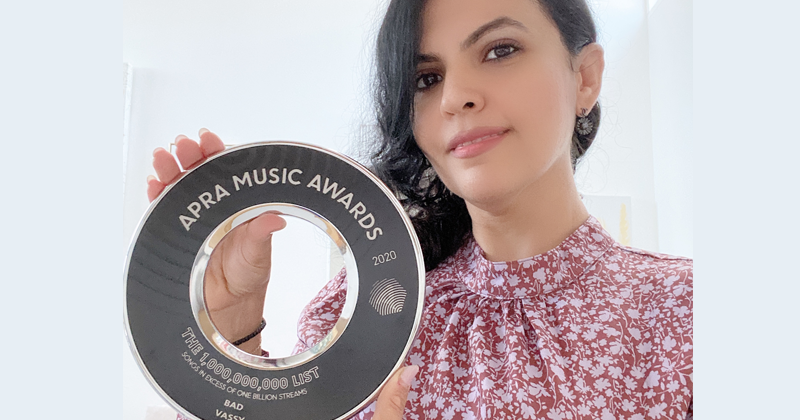 Darwin singer-songwriter VASSY recognised for 1 billion streams