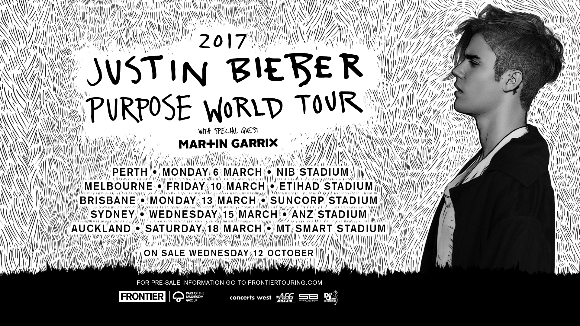 Justin Bieber announces AU & NZ tour dates