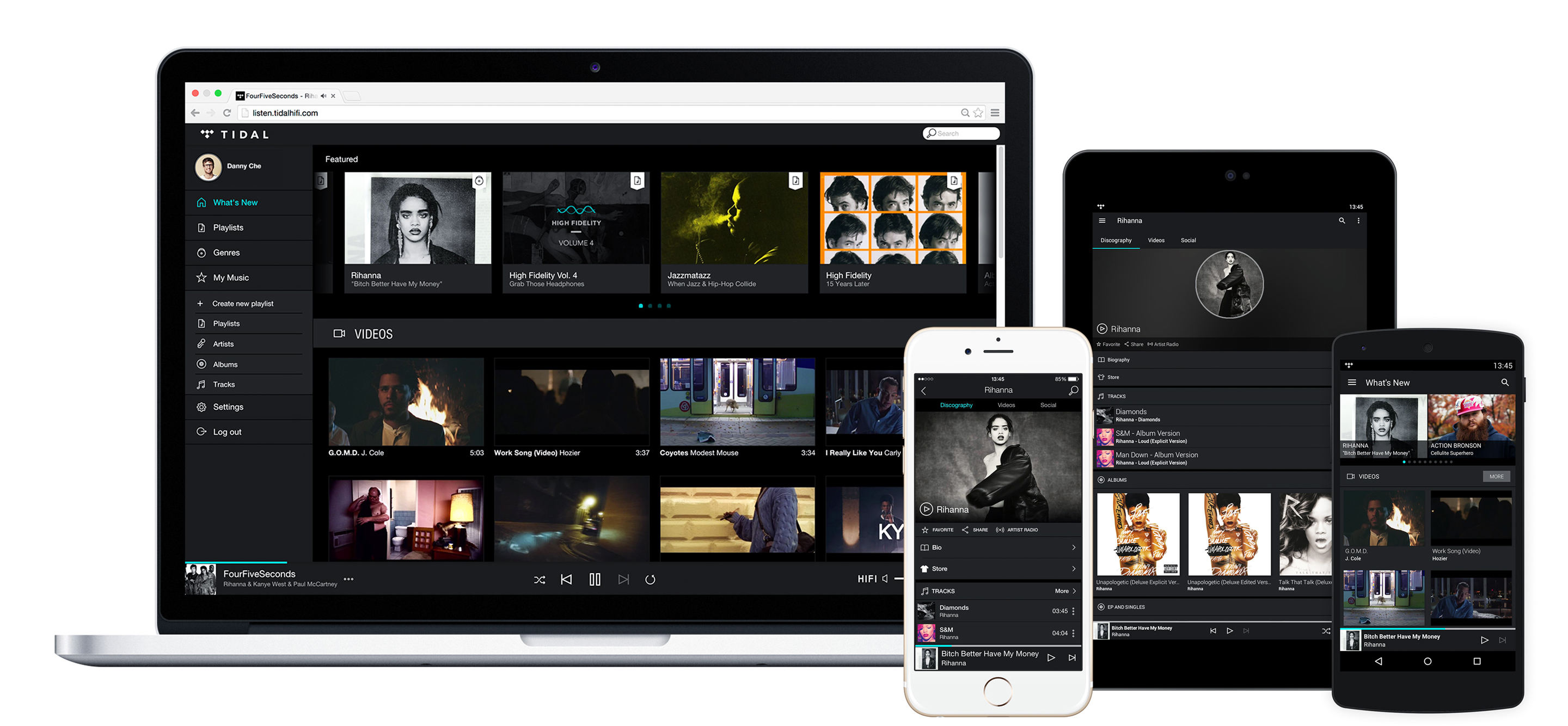 TIDAL follows Spotify, allows users to block artists and songs