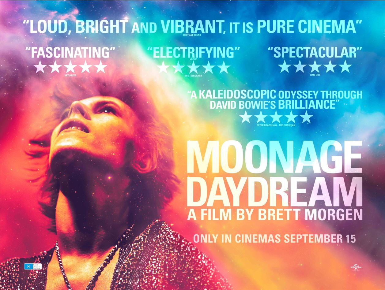 Moonage Daydream film art for Bowie