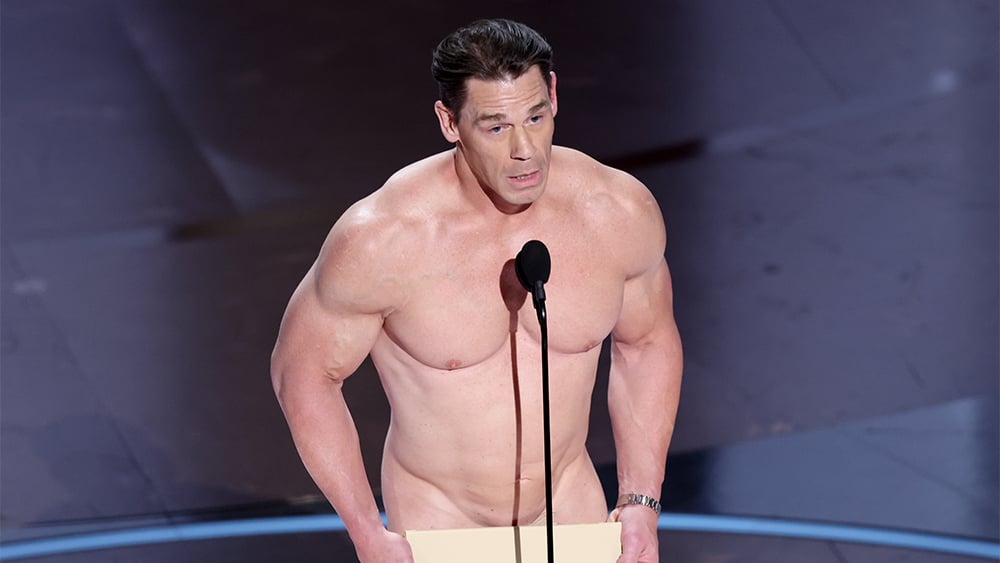 John Cena Goes Nude On The Oscars Stage In Nod To Infamous Academy