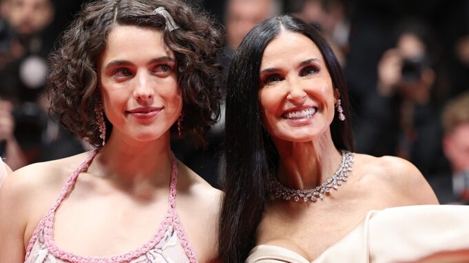 Margaret Qualley and Demi Moore