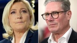 Marine Le Pen and Keir Starmer