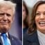 Donald Trump and Kamala Harris